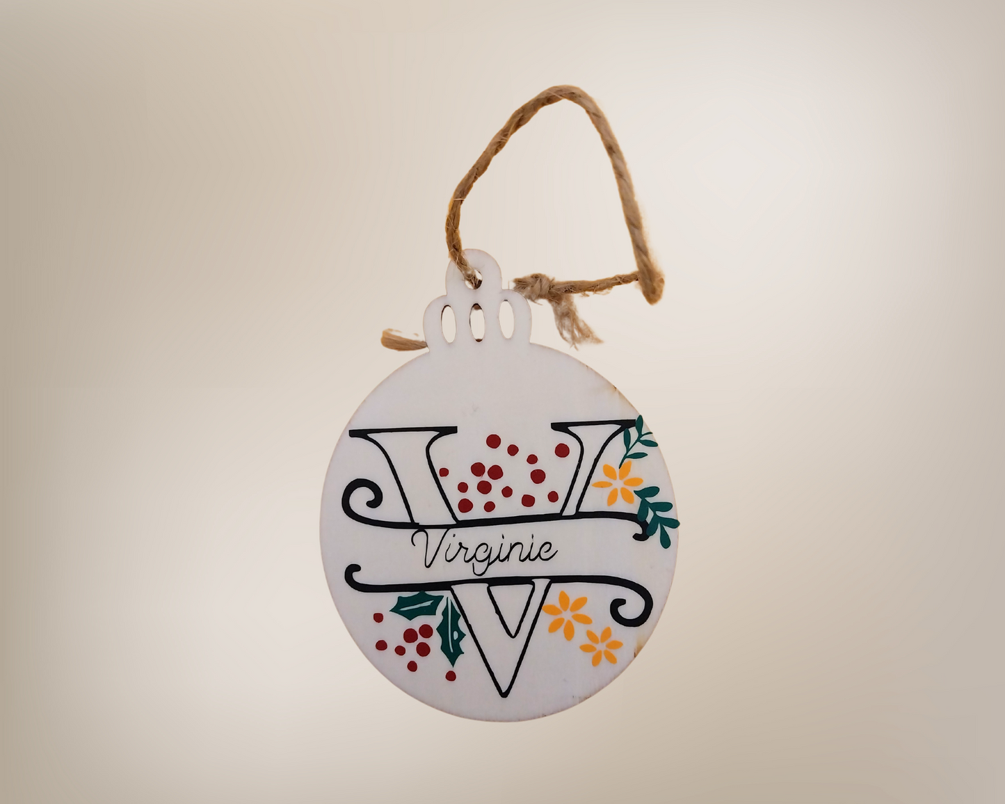 Boule de Noël en bois