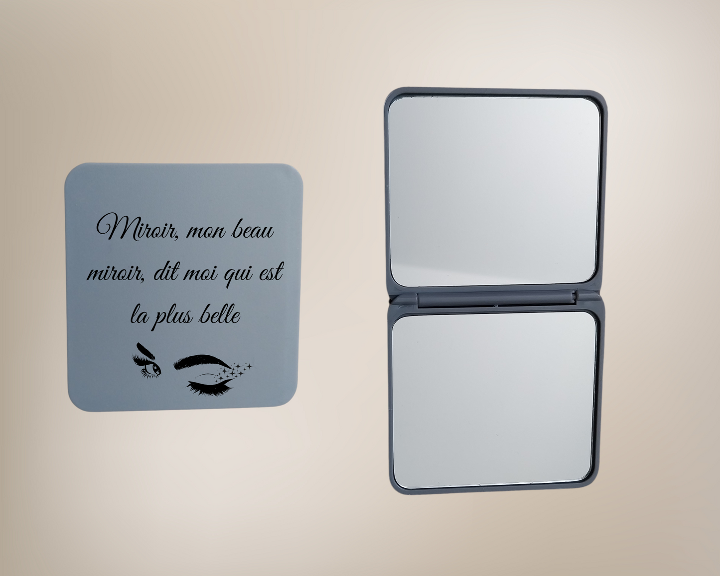 Miroir de poche personnalisé