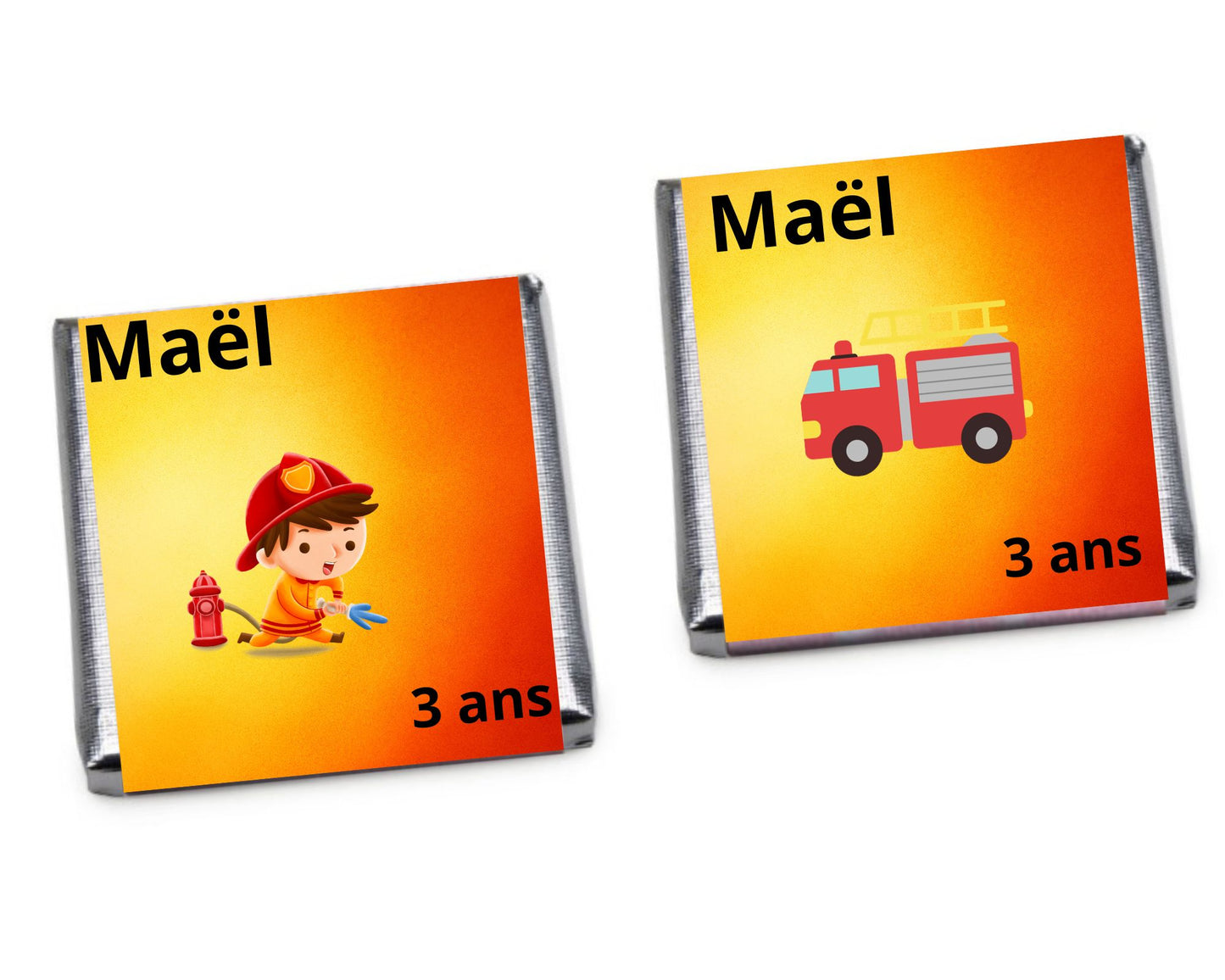 Carré de chocolat personnalisé