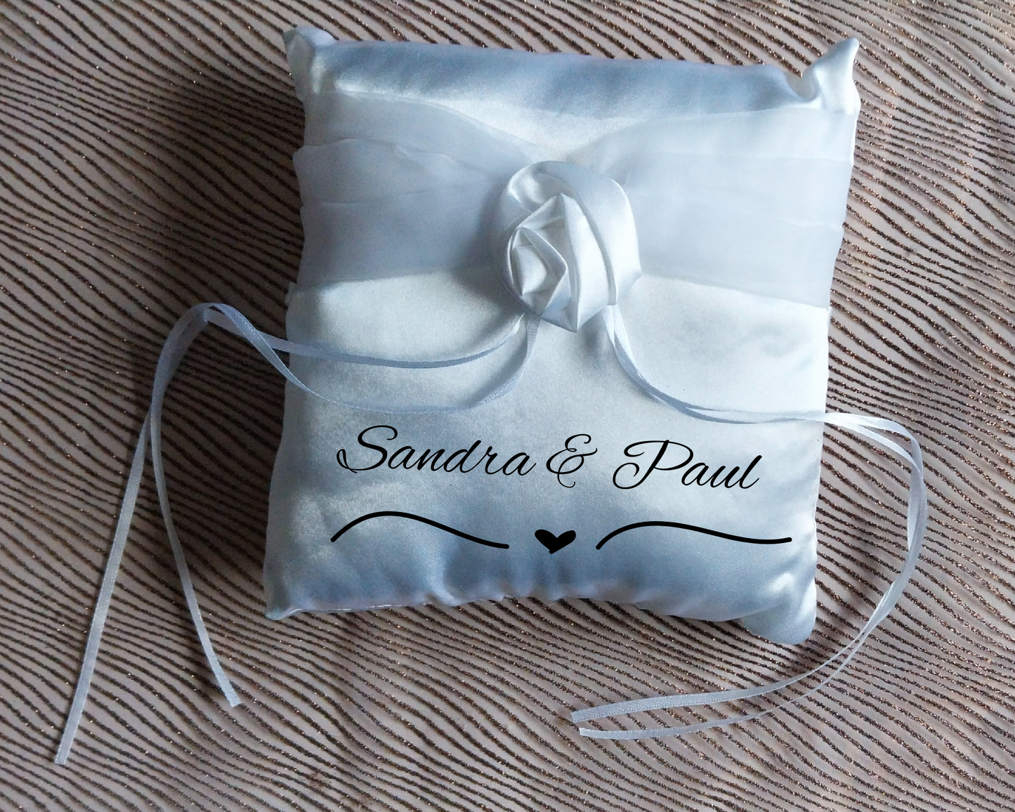 Coussin alliances personnalisé